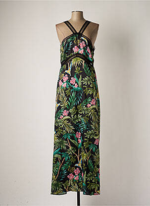 Rochie lungă negru MORGAN femeie