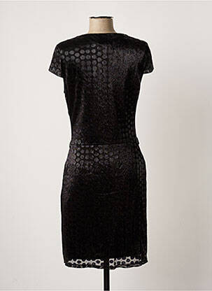 Rochie midi mâneci scurte mâneci scurte negru BREAL femeie