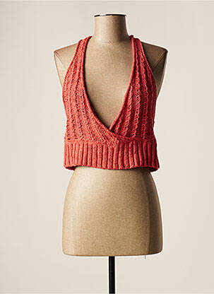 Pulover roz LAUREN VIDAL femeie