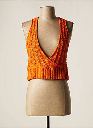 Pulover portocaliu LAUREN VIDAL femeie