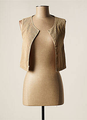 Jachete casual croială dreaptă bej LAUREN VIDAL femme