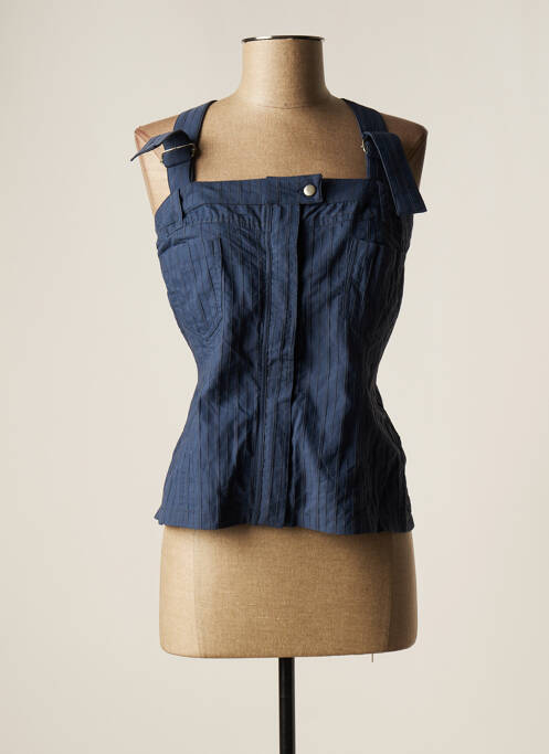 Top albastru LAUREN VIDAL femeie