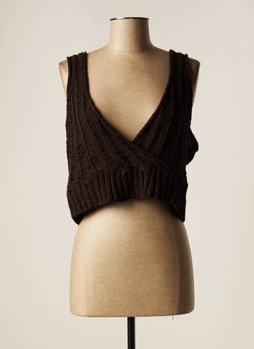 Pulover maro LAUREN VIDAL femeie