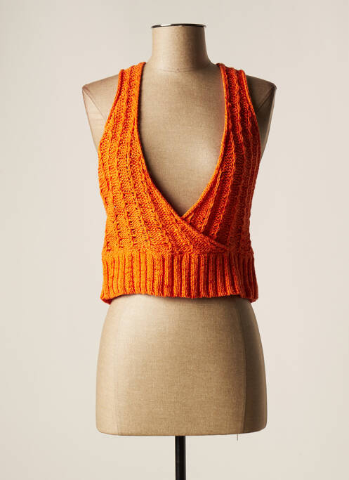 Pulover portocaliu LAUREN VIDAL femeie