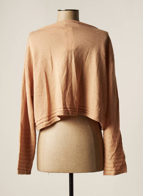 Vestă cu mâneci lungi bej LAUREN VIDAL femeie