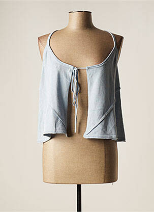 Top albastru LAUREN VIDAL femeie