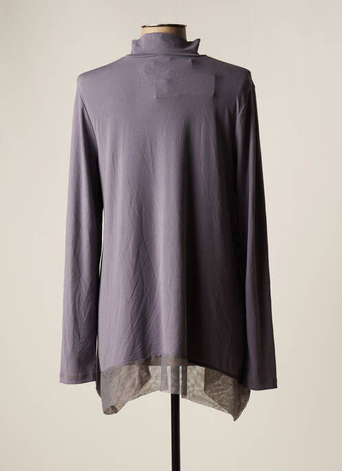 Tunică mâneci lungi gri LAUREN VIDAL femeie