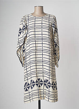 Rochie midi bej CRISTINA GAVIOLI femeie