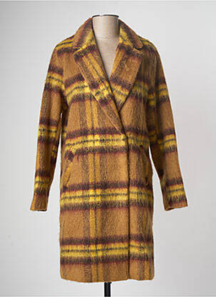 Palton lung galben B.YOUNG femeie