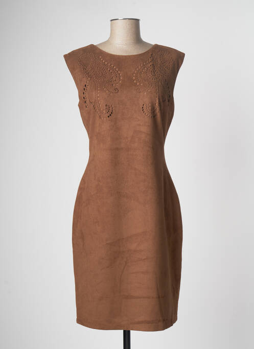 Rochie midi maro VOODOO femeie