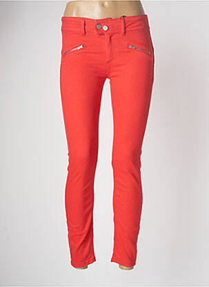 Pantalon slim roșu HUIT SIX SEPT femeie