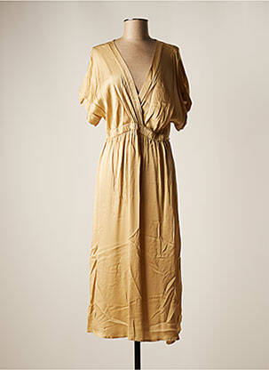 Rochie midi bej FRACOMINA femeie