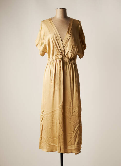 Rochie midi bej FRACOMINA femeie