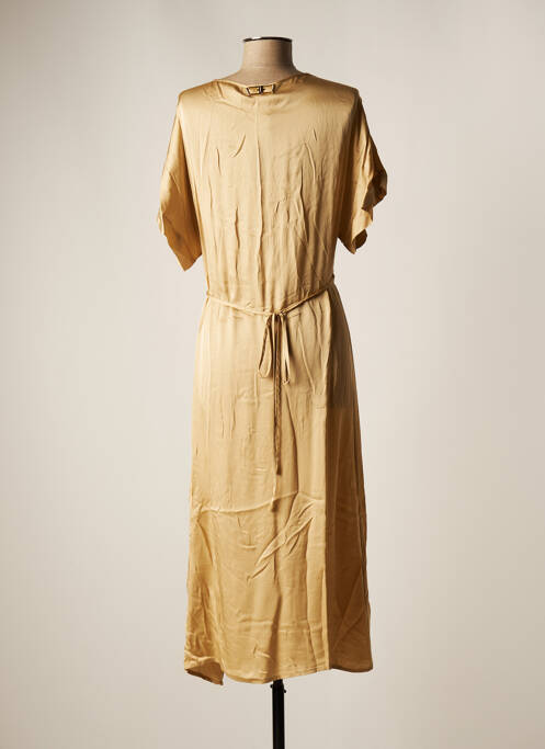 Rochie midi bej FRACOMINA femeie