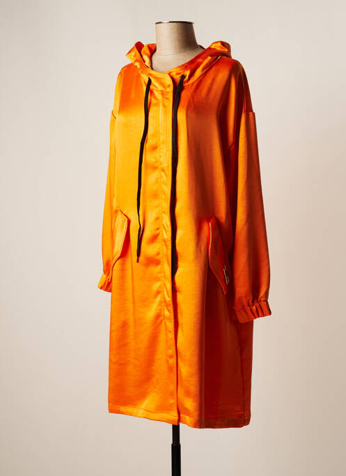 Palton lung portocaliu FRACOMINA femeie