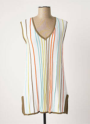 Top alb SCORZZO femeie