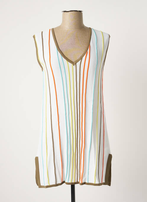 Top alb SCORZZO femeie