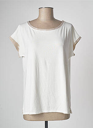 Top alb NINATI femeie