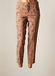 Pantalon 7/8 elasticitate talie joasă roz YAYA femeie