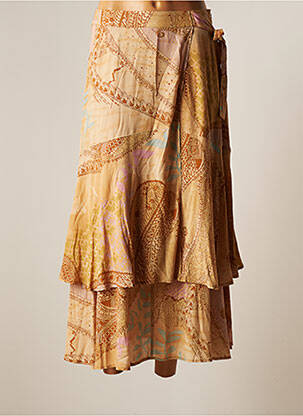 Fustă midi bej YAYA femeie