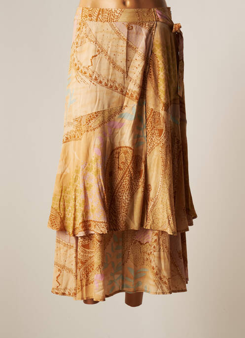 Fustă midi bej YAYA femeie