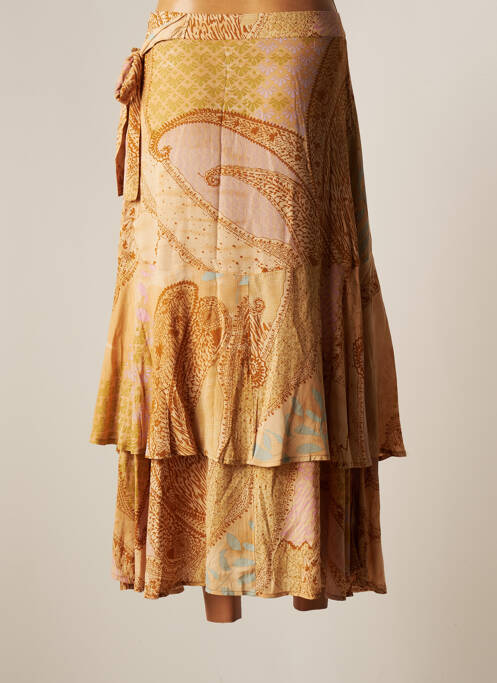 Fustă midi bej YAYA femeie