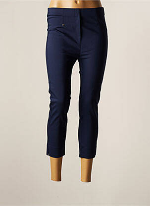 Pantalon trei sferturi albastru MARBLE femeie