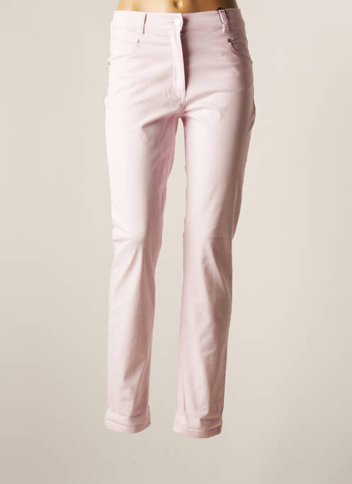 Pantalon drept roz OLSEN femeie