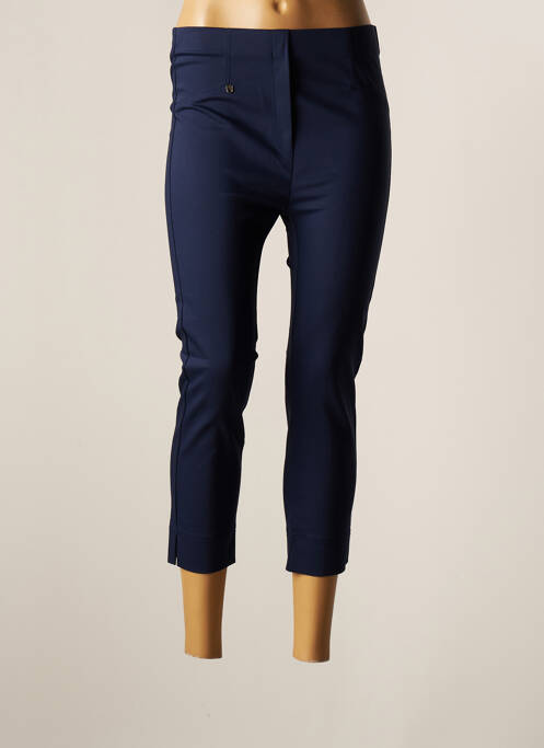 Pantalon trei sferturi albastru MARBLE femeie