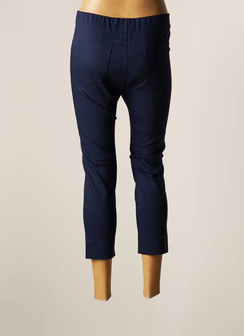 Pantalon trei sferturi albastru MARBLE femeie