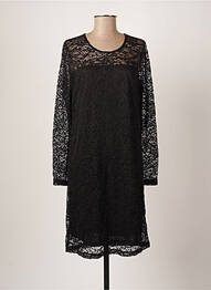Rochie midi mâneci lungi mâneci lungi negru KAFFE femme