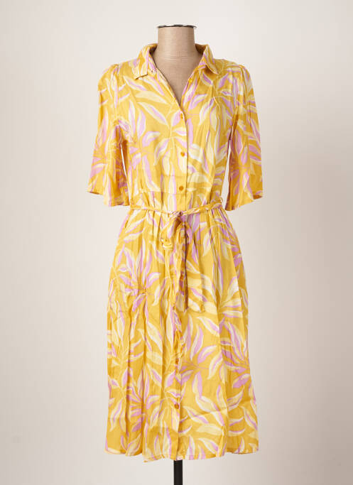 Rochie midi galben KAFFE femeie