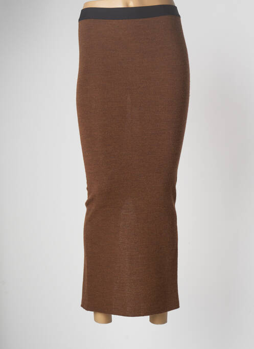 Fustă lungă maro HUMILITY femeie