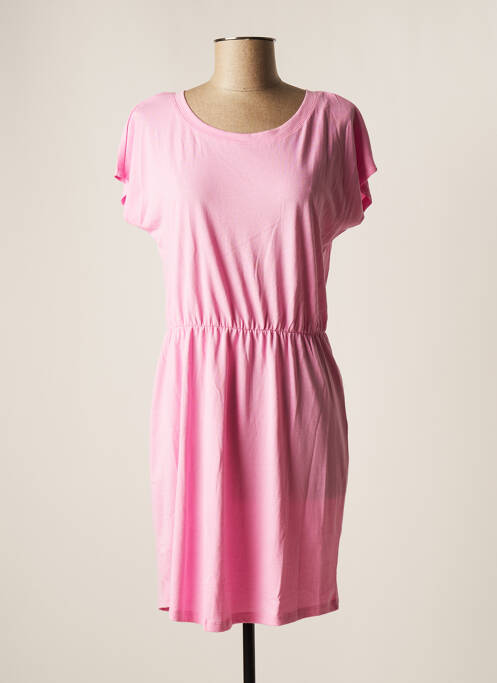 Rochie midi roz VERO MODA femeie