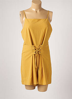 Salopetă scurtă galben MOLLY BRACKEN femeie