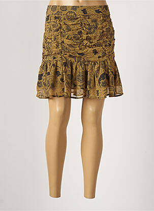 Fustă scurtă galben MORGAN femeie