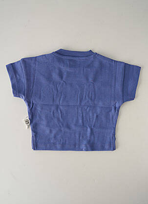 Tricou croială dreaptă mâneci scurte albastru HELLO ELAÉ copil