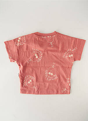 Tricou croială dreaptă mâneci scurte roz HELLO ELAÉ copil
