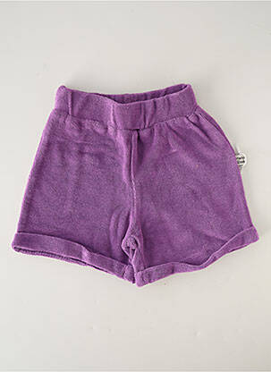 Șort croială dreaptă talie elastică violet HELLO ELAÉ copil