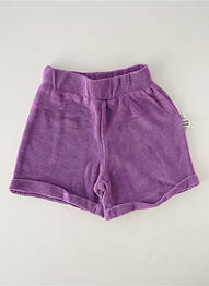 Șort croială dreaptă talie elastică violet HELLO ELAÉ enfant