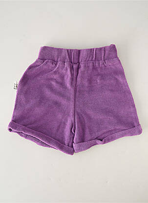 Șort croială dreaptă talie elastică violet HELLO ELAÉ copil