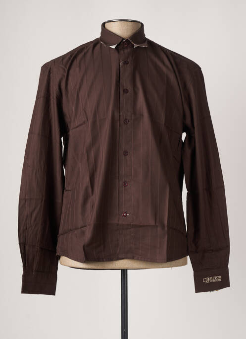 Cămașă cu mâneci lungi maro COMPTOIR DU RUGBY bărbat