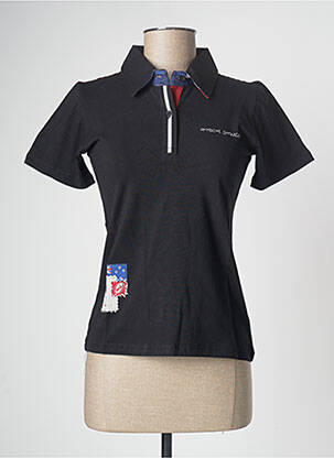 Polo negru HAKA DANCE femeie