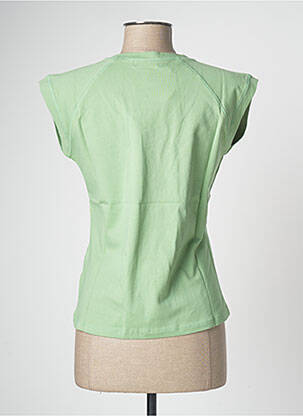 Top elasticitate mâneci scurte verde CLOUD'S femeie