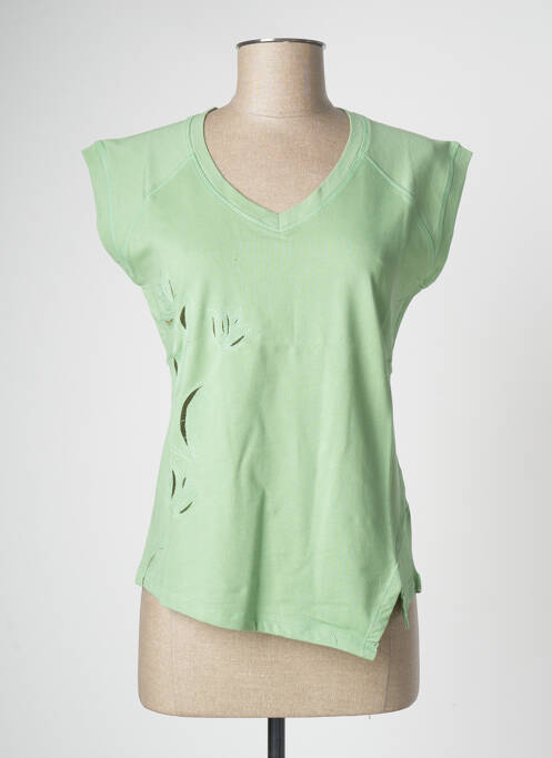 Top verde CLOUD'S femeie