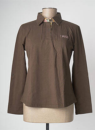 Polo verde COMPTOIR DU RUGBY femeie