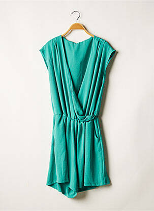 Salopetă scurtă verde DON ALGODON femeie