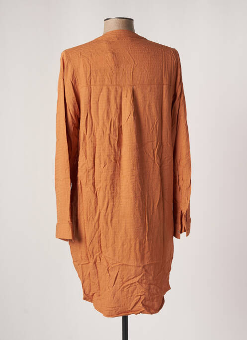 Tunică mâneci lungi guler în v portocaliu MOLLY BRACKEN femme