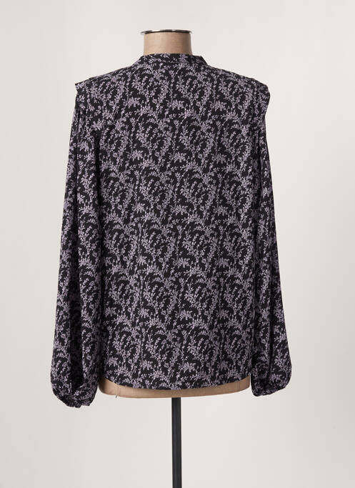 Cămașă imprimeu floral mâneci lungi negru GEISHA femme