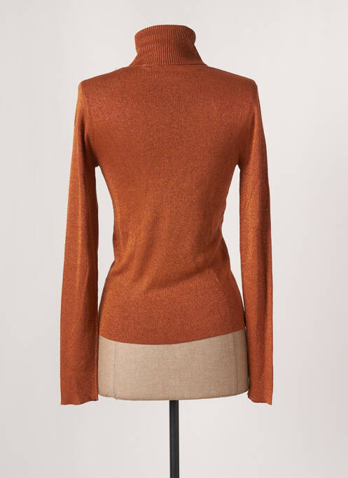 Pulover cu guler înalt maro LES P'TITES BOMBES femeie